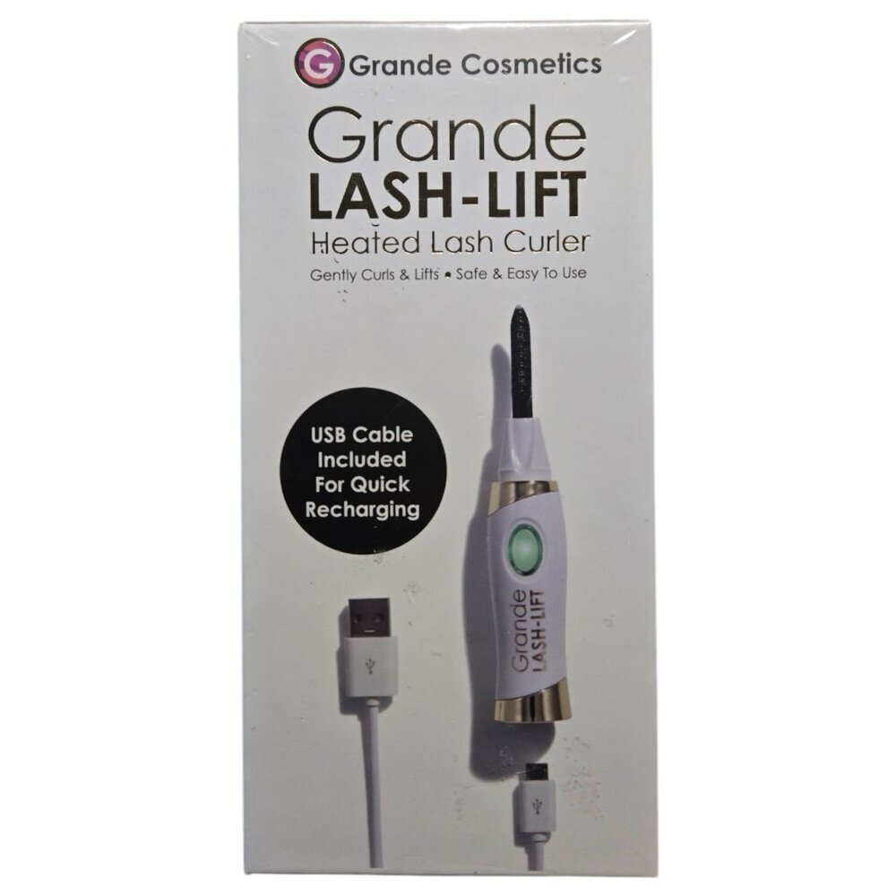 Grande‎ Cosmetics LASH-LIFT Heated Lash Curler Long Lasting W/USB Cord- NIB!